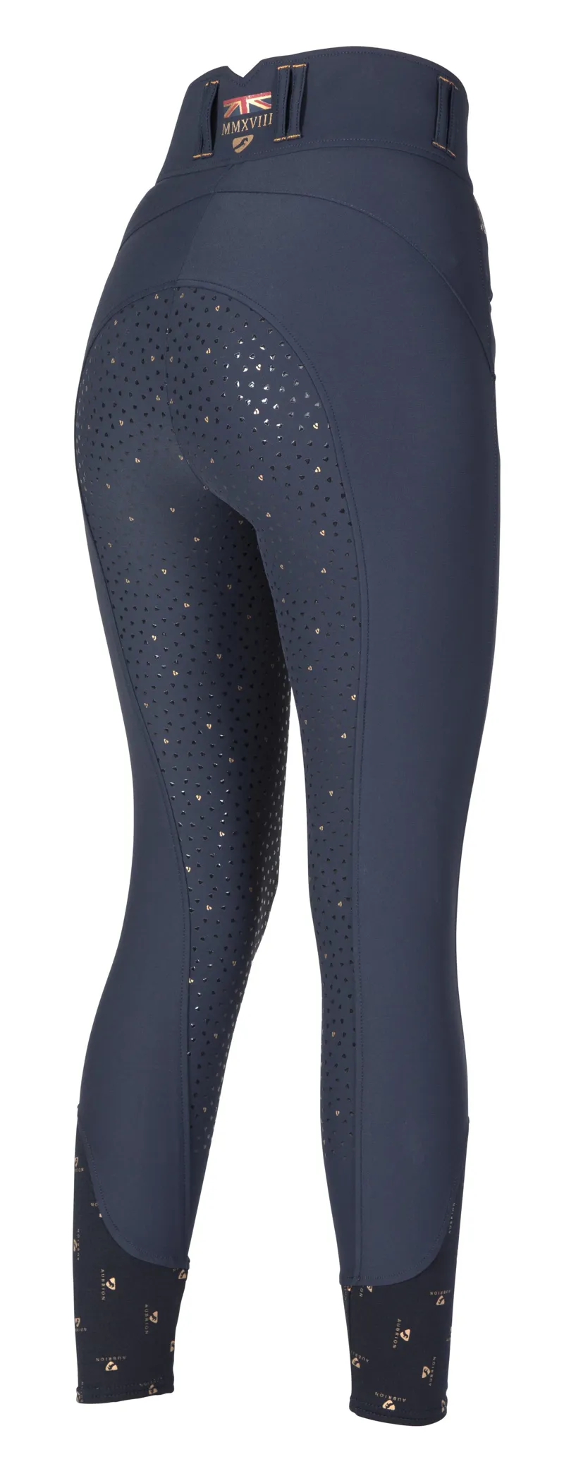 Shires Aubrion Team Girls Breeches - Navy-2